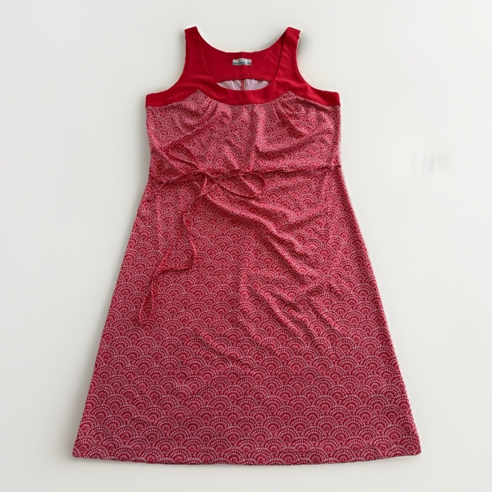Columbia PFG Key Haven Dress Red S/P Sleeveless A Line Outdoor Travel